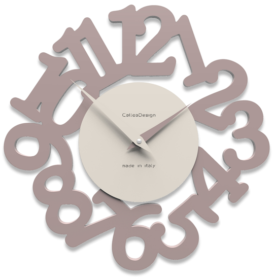 Picture of Callea design modern wall clock mat plum grey 