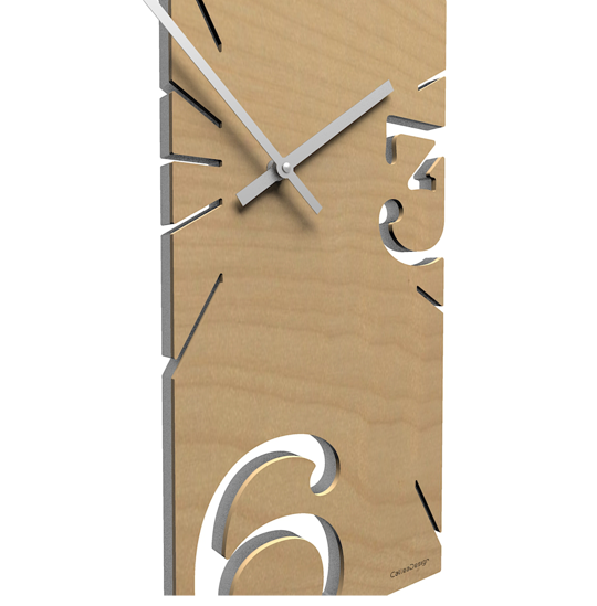 Picture of Callea design light walnut wall clock greg