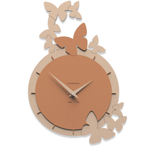 Show details for Callea design dancing butterfly wall clock tan Picture of Callea design dancing butterfly wall clock tan