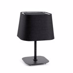 Faro sweet black table lamp with black shade