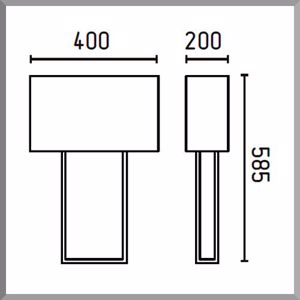 Picture of Faro vesper brown table lamp with beige shade