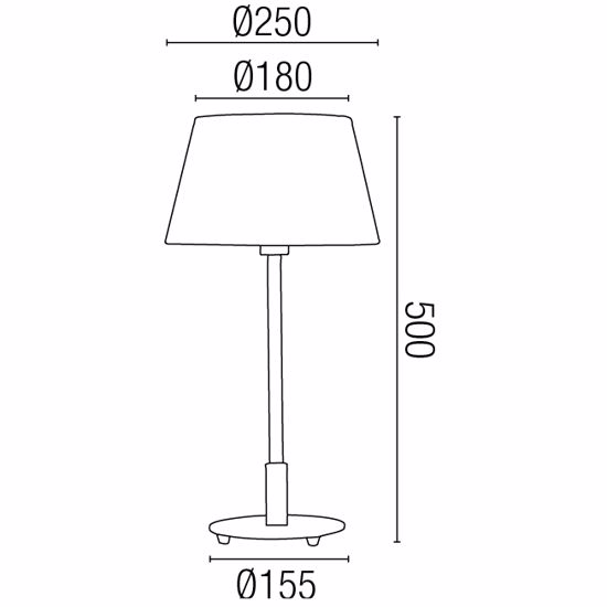 Picture of Faro mitic table lamp with beige shade