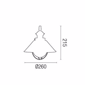 Picture of Faro nautica-p rustic lantern in brown metal ø26cm