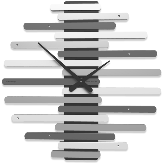 Picture of Callea design venetian modern wall clock black