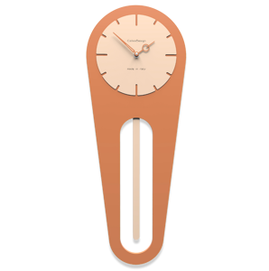 Picture of Callea design modern wall clock pendulum sally terracotta