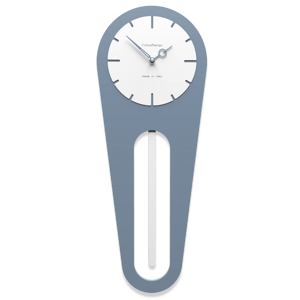 Picture of Callea design modern wall clock pendulum sally mid blue