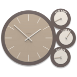 Wall clock time zones modern design