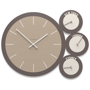 Picture of Wall clock time zones modern design