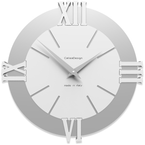 Callea design modern wall clock louis white