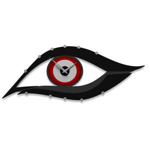 Picture of Callea design ruby modern wall clock eye in mdf 
