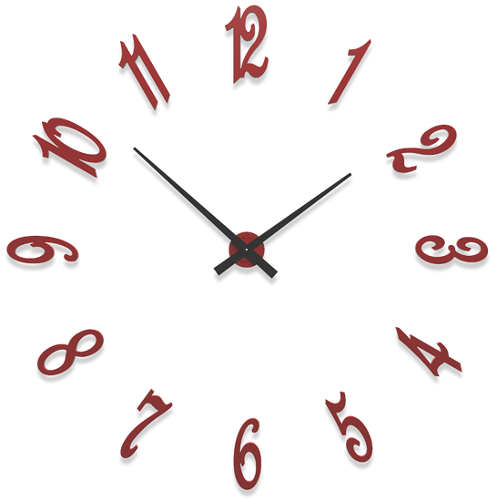 Picture of Callea design brunelleschi modular wall clock ruby cm130