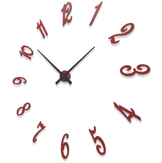 Picture of Callea design brunelleschi modular wall clock ruby cm130