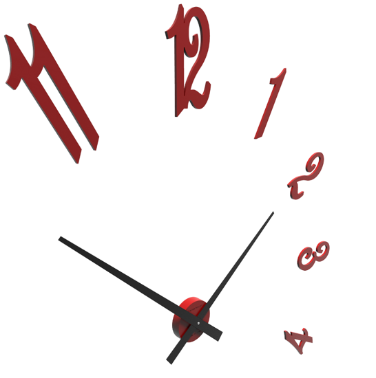 Picture of Callea design brunelleschi modular wall clock ruby cm130