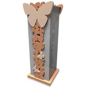 Picture of Callea design tan umbrella rack butterflies
