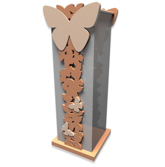 Picture of Callea design tan umbrella rack butterflies