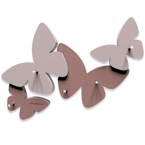 Picture of Callea design magnetic key holder butterflies cloud pink