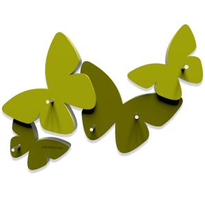 Callea design magnetic key holder butterflies olive green