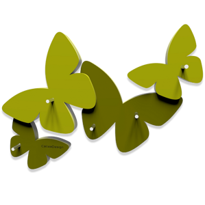 Picture of Callea design magnetic key holder butterflies olive green