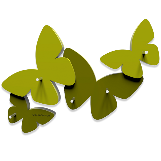 Callea design magnetic key holder butterflies olive green