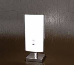 Top light shadow  bedside lamp glass white glass
