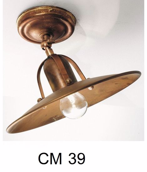 Picture of Gibas osteria cm39 rustic ceiling lam in brass