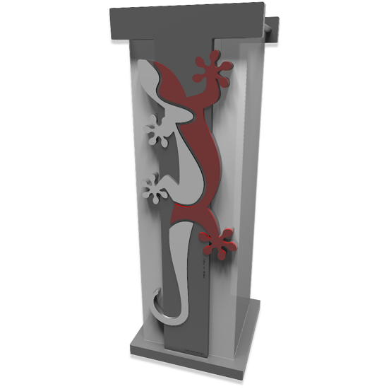 Picture of Callea design modern umbrella rack gecko ruby 