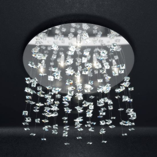 Picture of Top light flare ceiling lamp with crystals