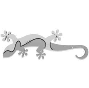 Callea design wall key rack gecko white