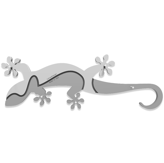 Picture of Callea design wall key rack gecko white