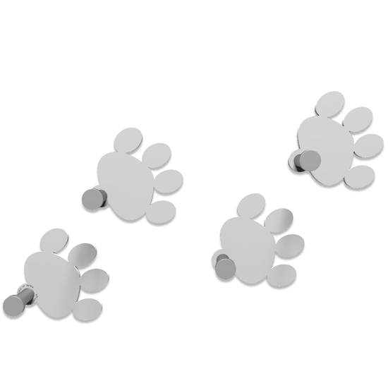 Picture of Callea design modern coat hooks footprint white
