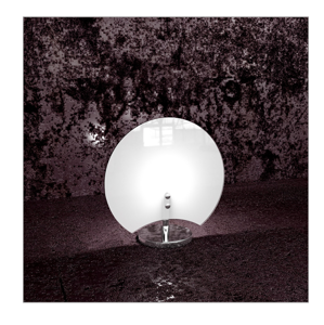 Show details for Top light clover bedside light white chrome metal glass Picture of Top light clover bedside light white chrome metal glass