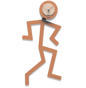 Picture of Callea design modern wall clock mino terracotta