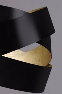 Picture of Marchetti pura bedside lamp black and gold leaf