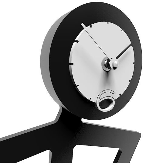 Picture of Callea design modern wall clock mino black