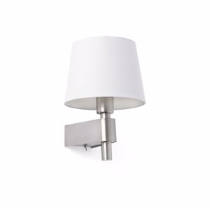 Faro room wall bedside lamp hotel b&b with white shade