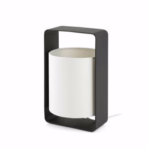 Faro lula bedside lamp black and white modern design