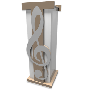 Picture of Umbrella rack treble clef aluminium