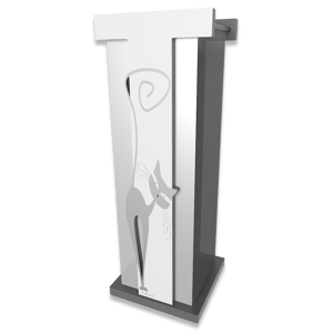 Picture of Callea design modern umbrella rack cat aluminium