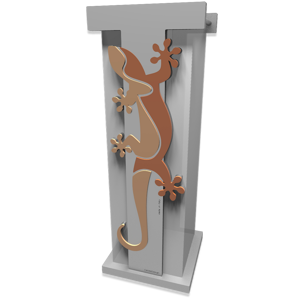 Picture of Callea design modern umbrella rack gecko light peach