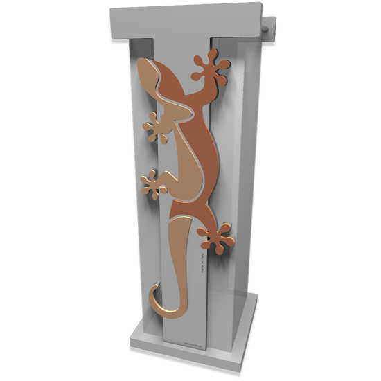 Picture of Callea design modern umbrella rack gecko light peach