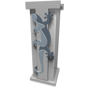 Picture of Callea design modern umbrella rack gecko powder blue