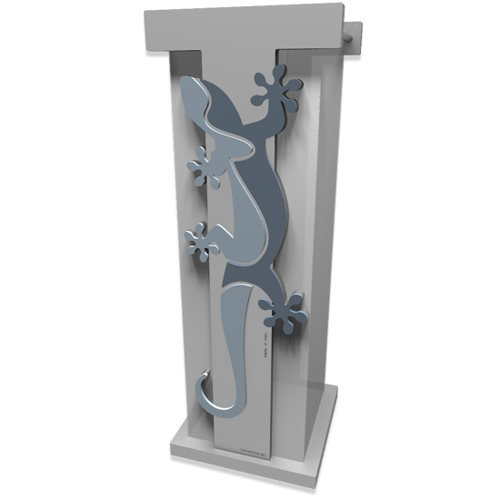 Picture of Callea design modern umbrella rack gecko powder blue