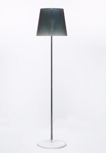 Picture of Emporium boemia modern floor lamp with shade in polycarbonate grey