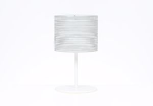 Picture of Emporium rigatone table lamp white pearl