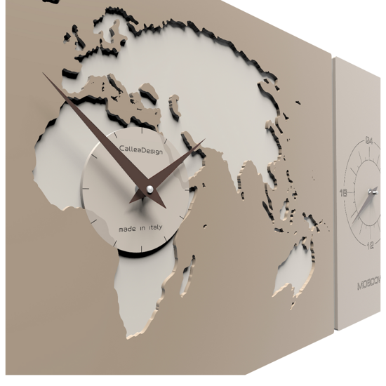 Callea design cosmo wall clock office white planisphere time zones