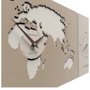 Picture of Callea design cosmo wall clock office aluminum planisphere time zones