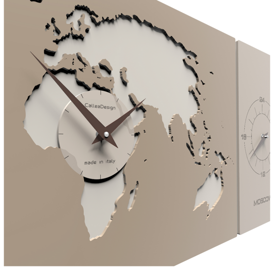 Picture of Callea design cosmo wall clock office aluminum planisphere time zones