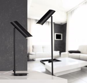 Faro link floor reading lamp black