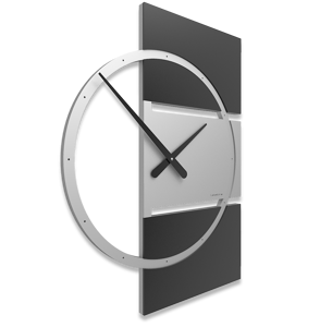 Picture of Callea design wall clock adam modern design black wood