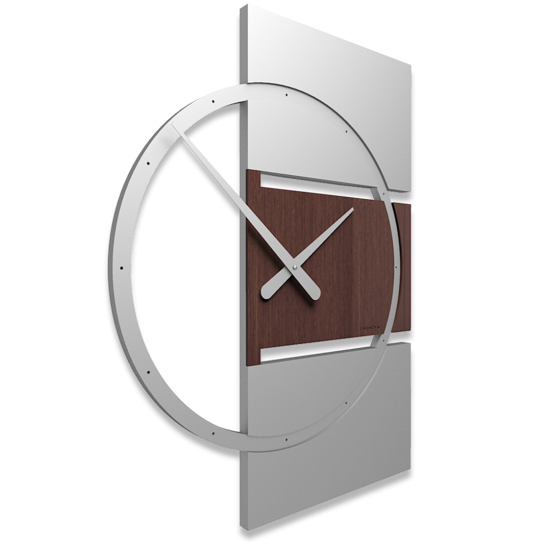 Picture of Callea design wall clock adam modern design wenge oak
